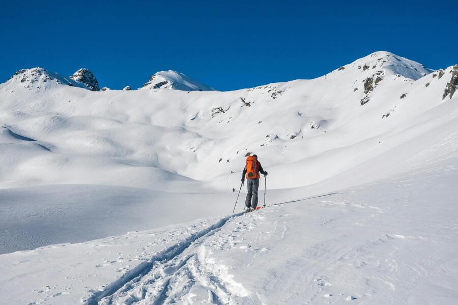 Snösäkerhet för topptur på vintern