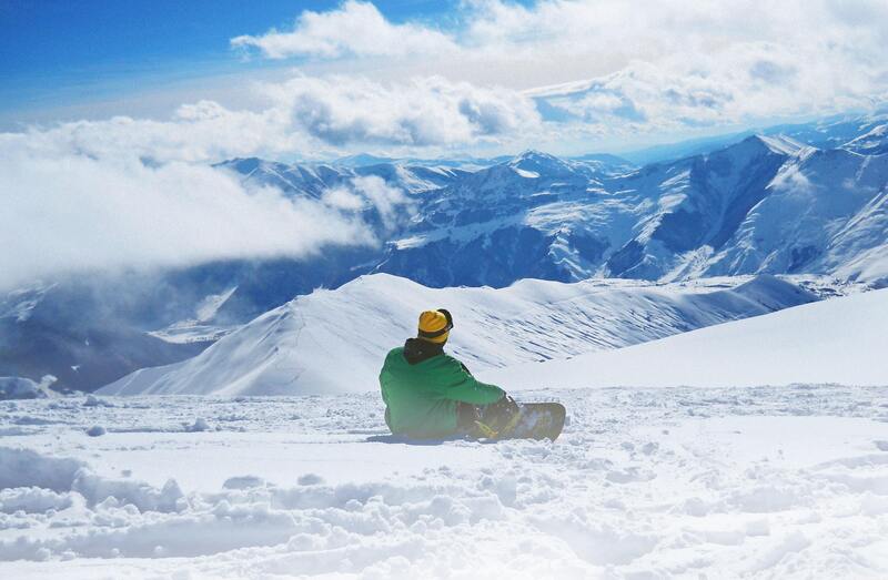 Snowboardåkning i Italiens alper